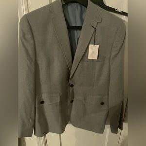 Men Stafford sport coat slim fit 44 Reg gray